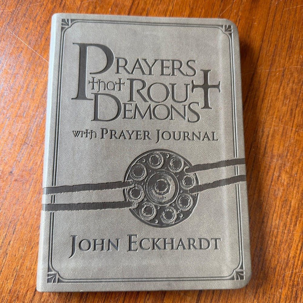 John Eckhardt Prayers That Rout Demons w/Prayer LEATHER Bound Spiritual Warfare